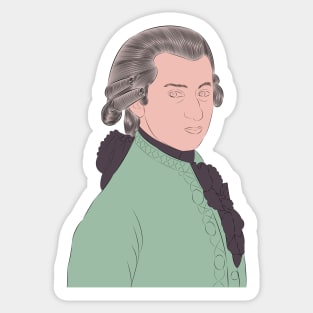 Wolfgang Amadeus Mozart - Portrait Sticker